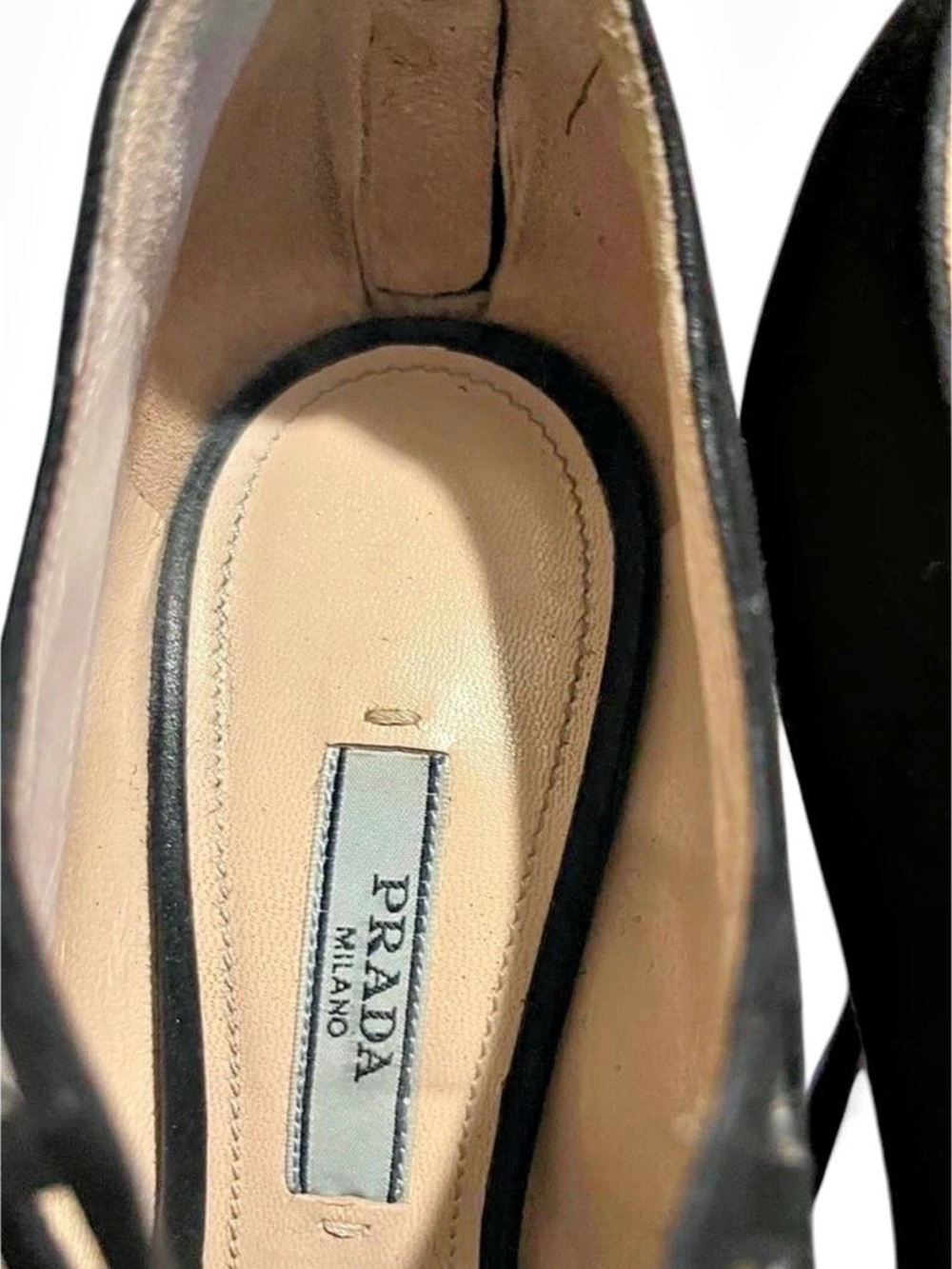 Prada Lace-Up Heels in Black EU 36 - Picture 6 of 8